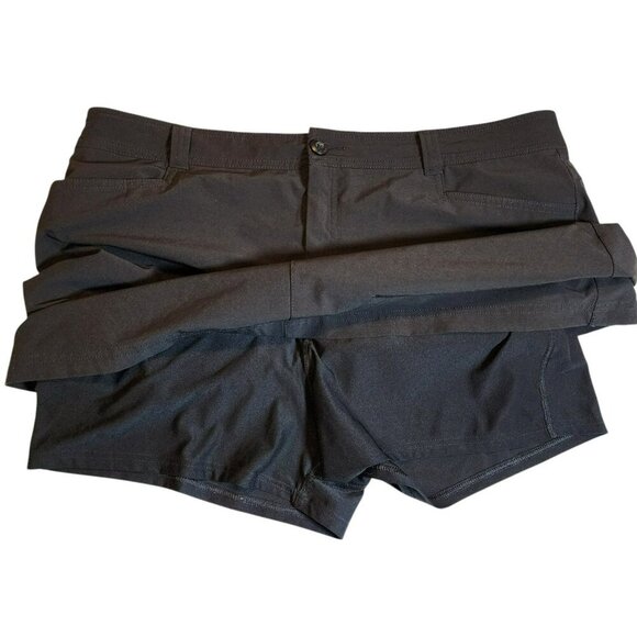 Eddie Bauer Women’s 16 Black Adventurer 2.0 Skort Pockets Outdoor Hiking EUC - Picture 4 of 7